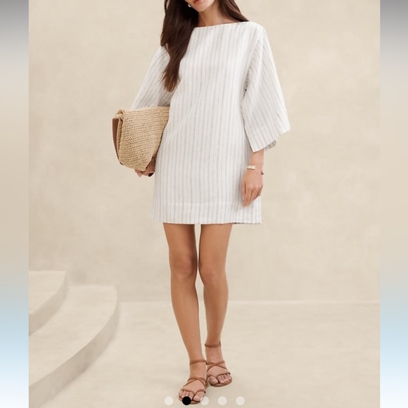 Banana Republic Ella Linen Mini Dress - Picture 1 of 8
